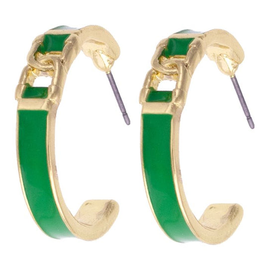 Wild Again Lyra Linked Hoop Earrings