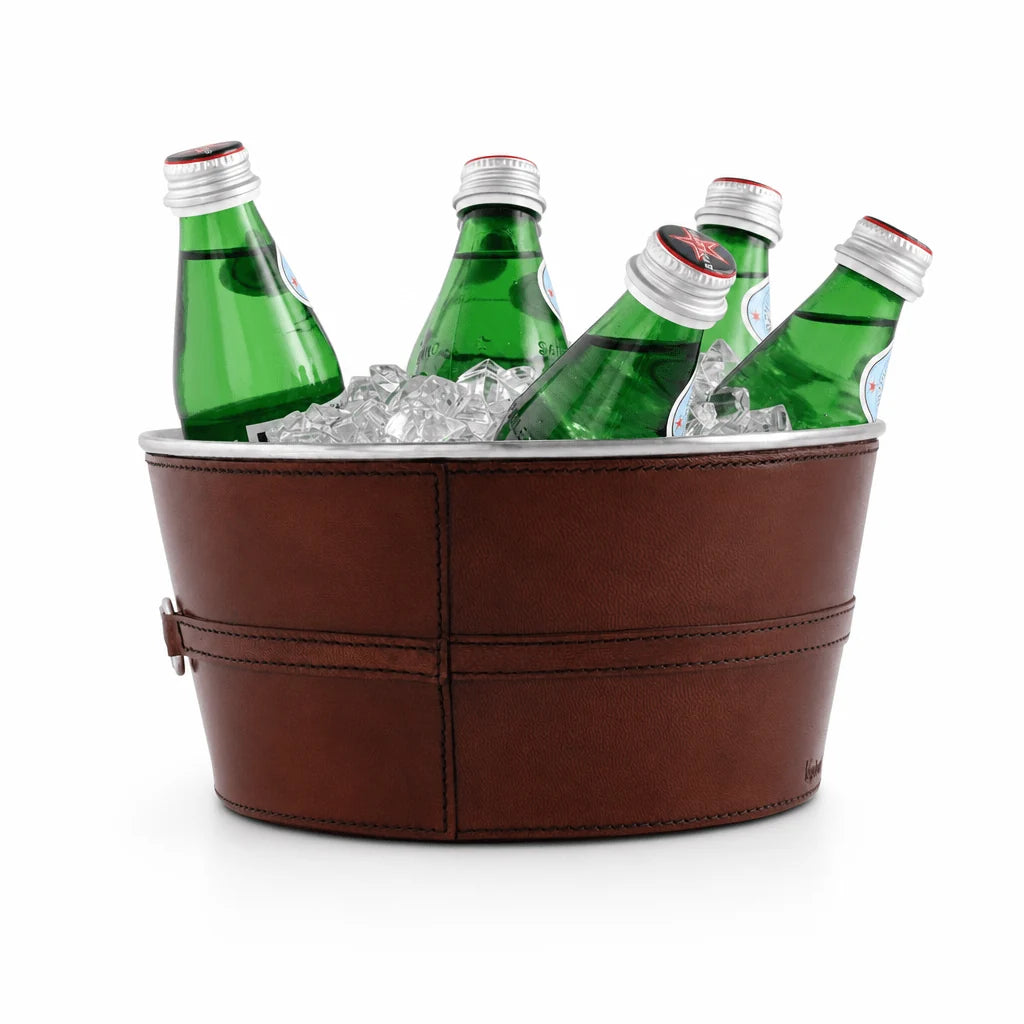 Premium Genuine Leather Bit Ice Tub
