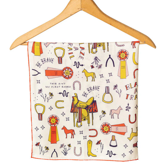 Word Jumble Silk Scarf
