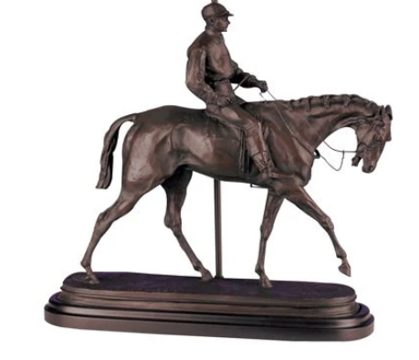 Jockey on Horse Statue