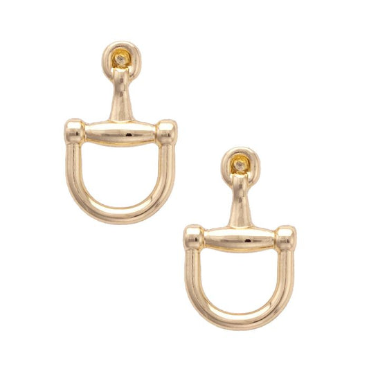 Wild Again Cinnamon Horsebit Earrings