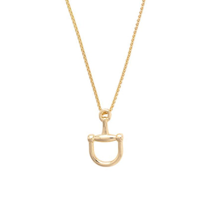 Wild Again Cinnamon Horsebit Necklace