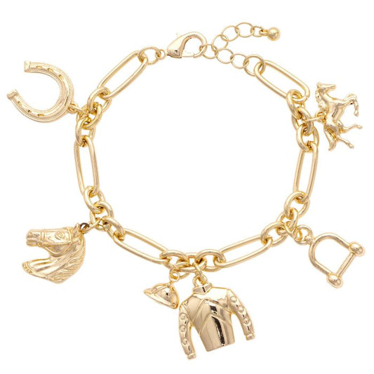 Wild Again Equestrian Charm Bracelet