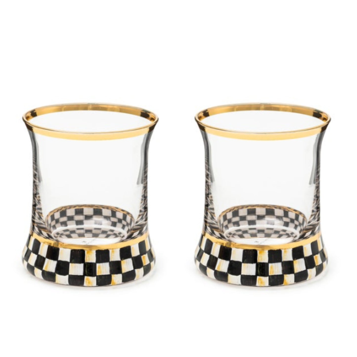 MacKenzie Childs Tumbler Glass, set of 2