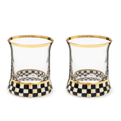 MacKenzie Childs Tumbler Glass, set of 2