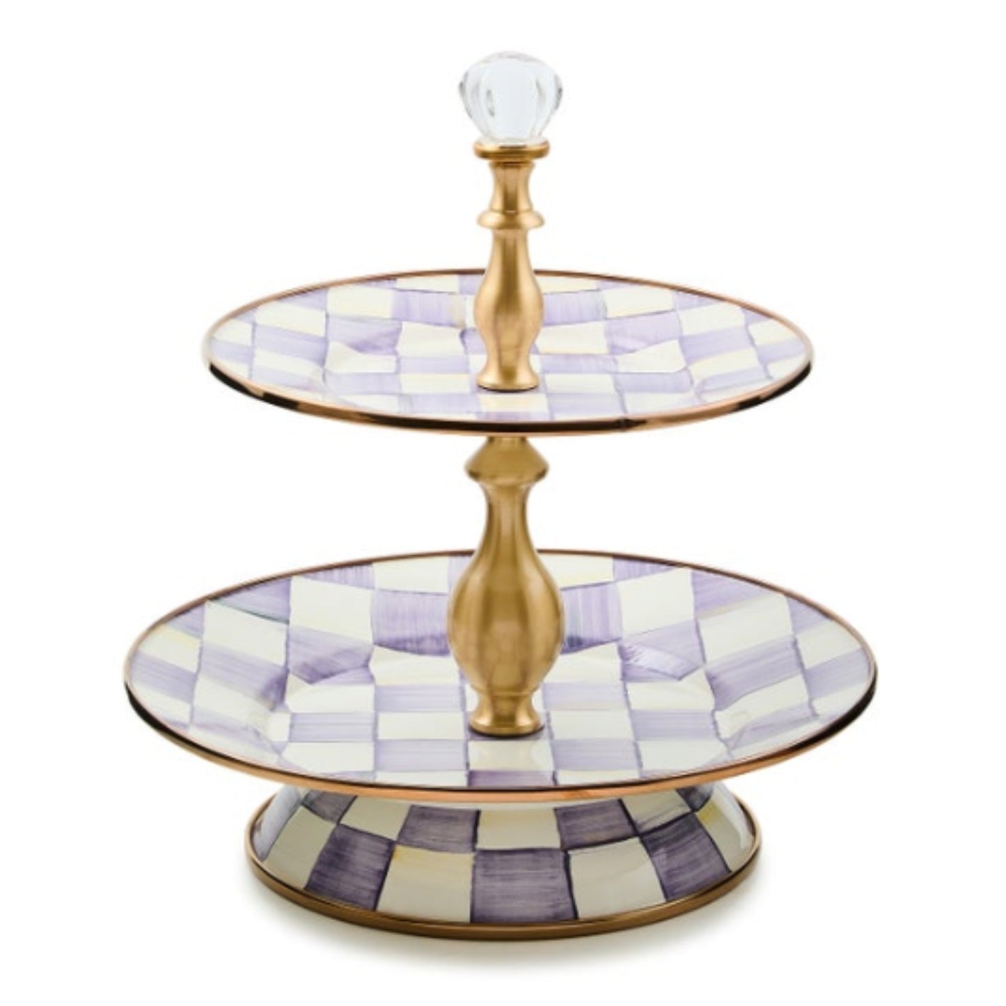 MacKenzie Childs Two-Tier Sweet Stand