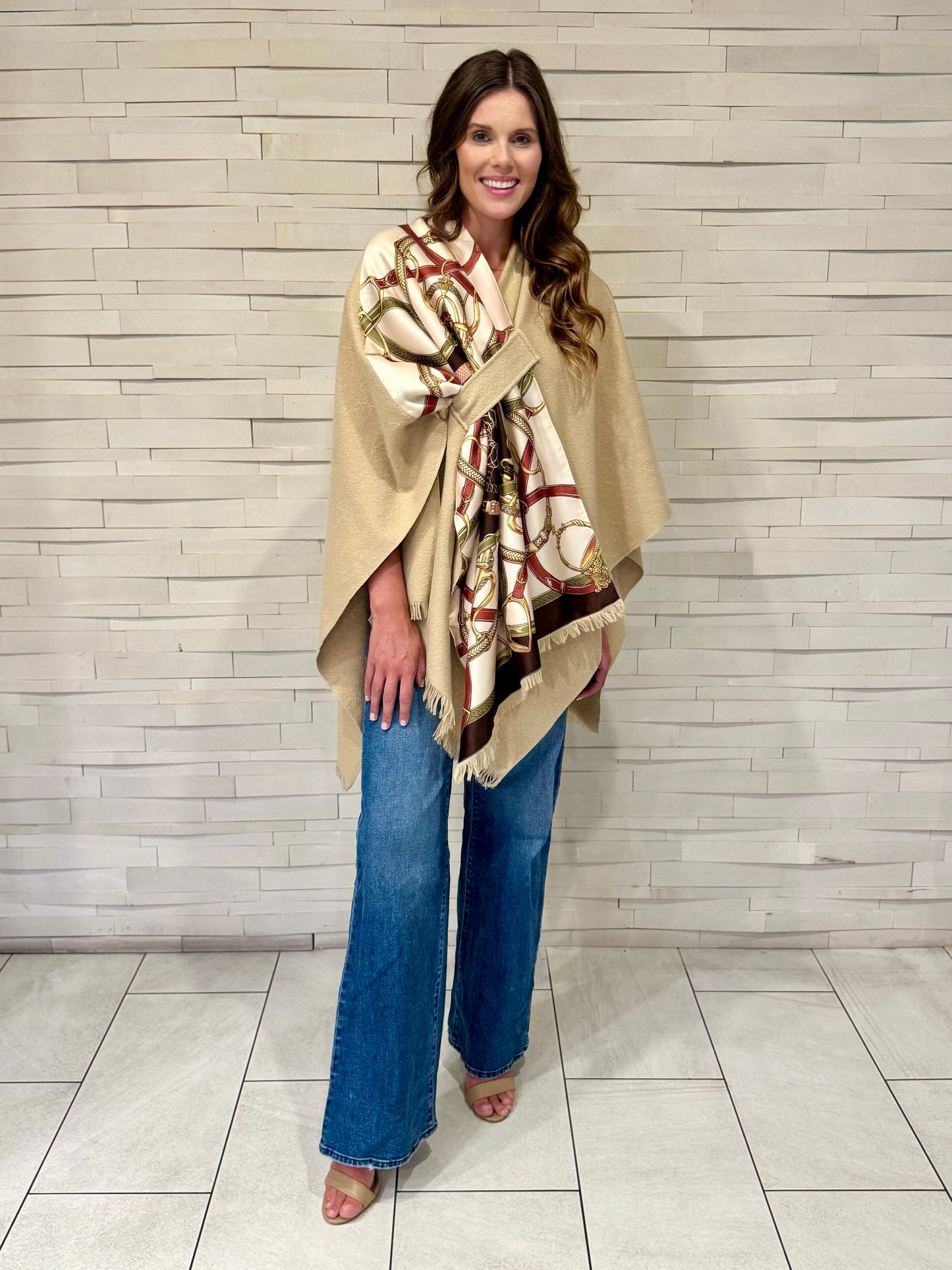 Pull Through Wrap / Beige / Olive Stirrup