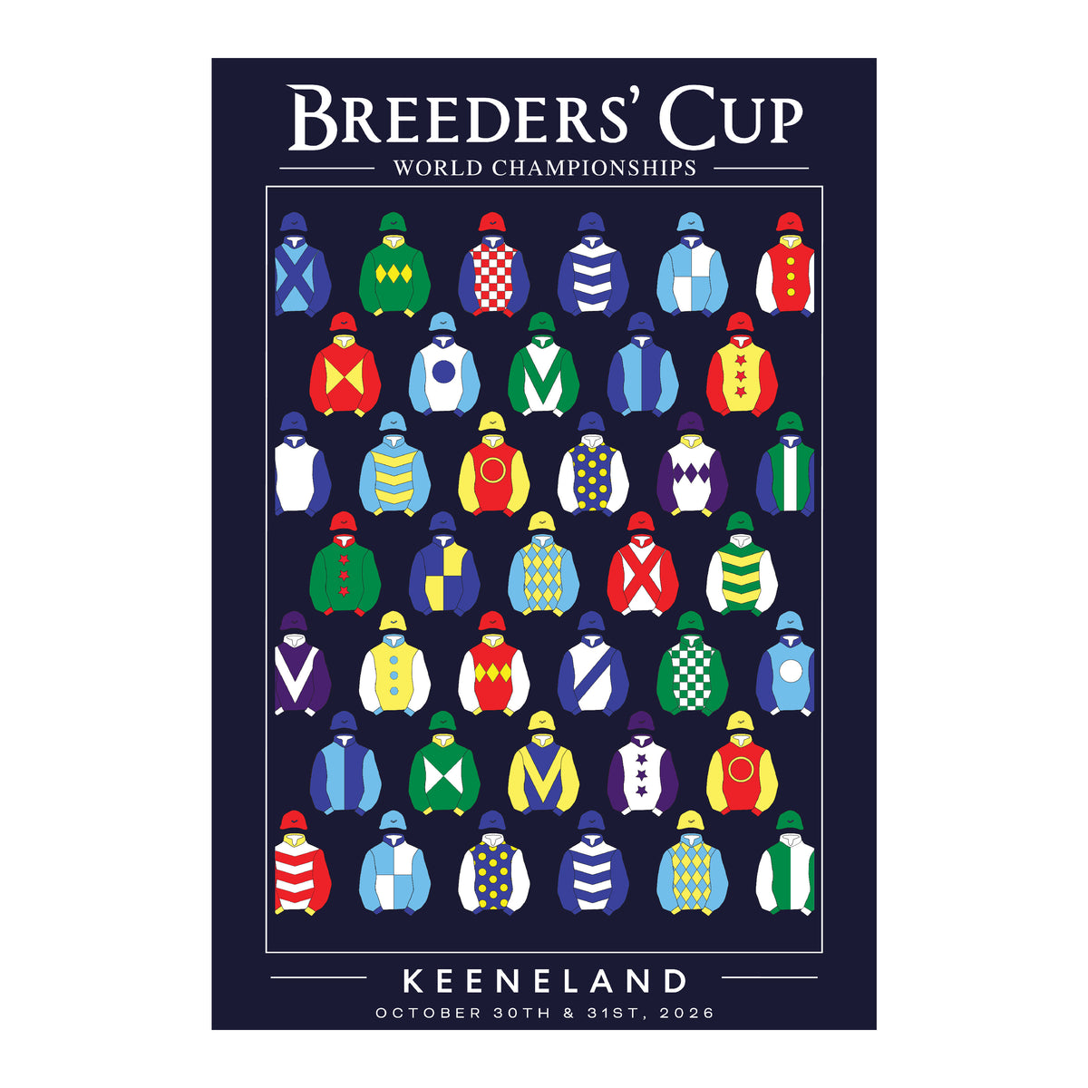 2026 Jockey Silks Poster