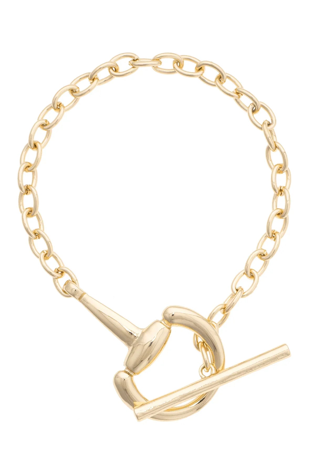 Baxter Chunky Horsebit Toggle Bracelet