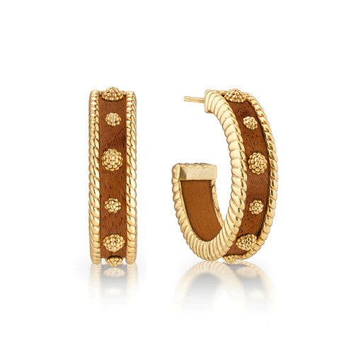 Capucine de Wulf - Berry Medium Hoop Earrings - Teak