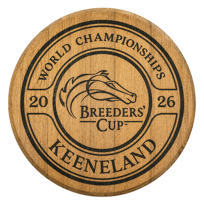Circle Logo Barrel Head Breeders’ Cup Wall Decor