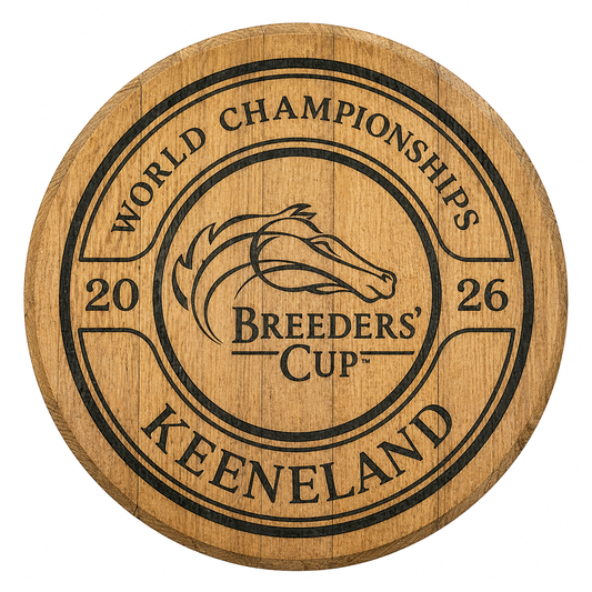 Circle Logo Barrel Head Breeders’ Cup Wall Decor