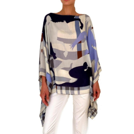 Cashmere Poncho: Jockey