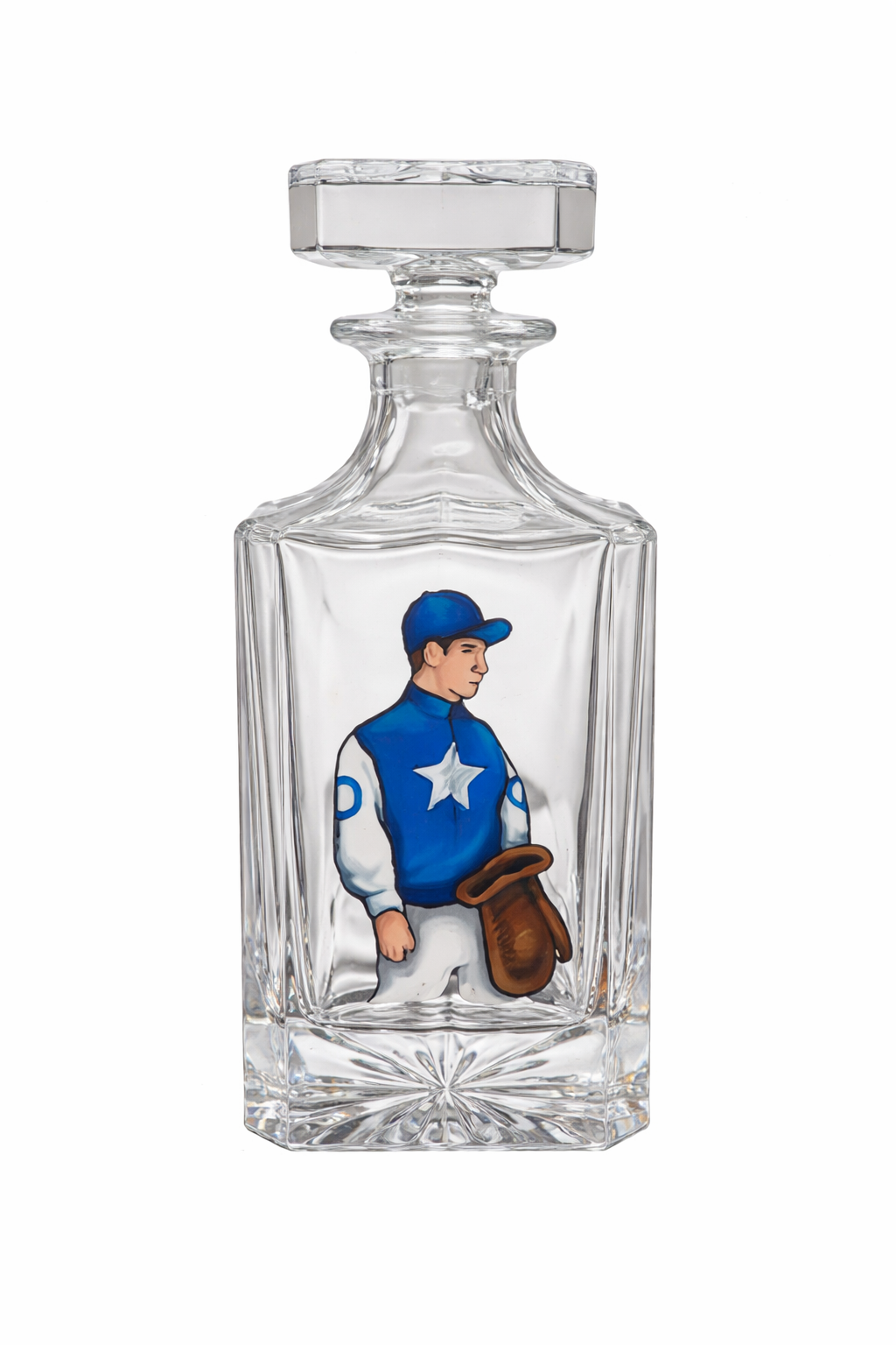 Custom Jockey Silks Decanter