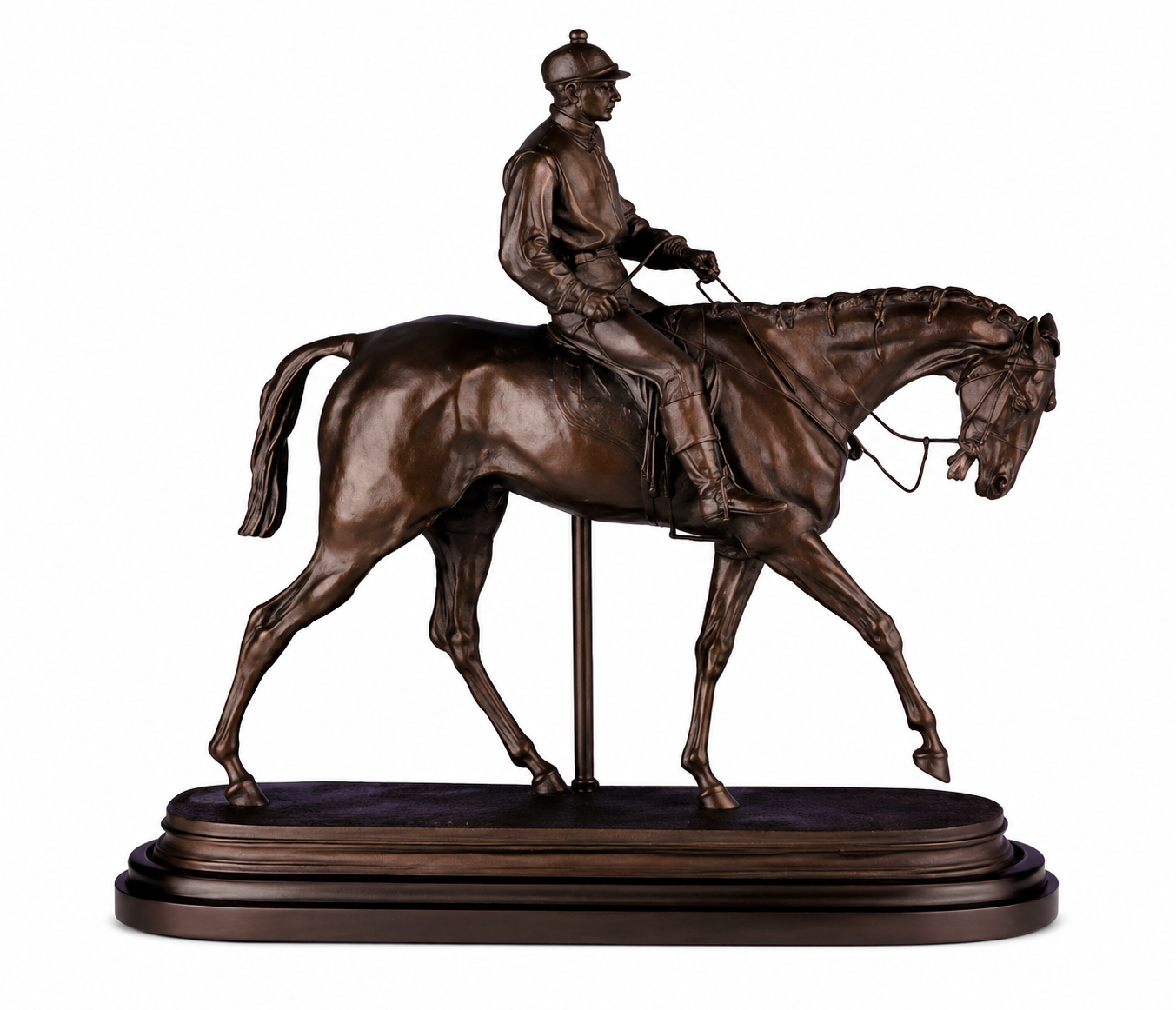 Jockey on Horse Statue