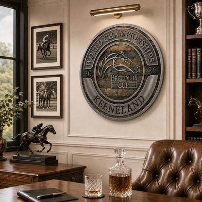The Ultimate Breeders' Cup Keeneland Barrel Wood Metal Wall Art