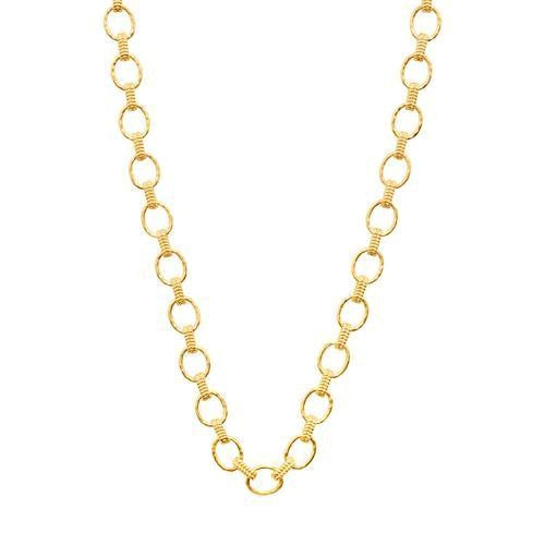 Capucine de Wulf - Cleopatra Small Link Necklace, 16"+2" - Gold