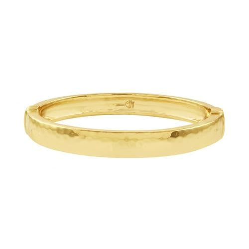 Capucine de Wulf - Cleopatra Oval Hinged Bangle, M/L - Gold