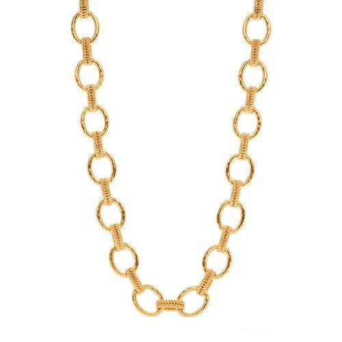 Capucin de Wulf - Cleopatra Regal Link Necklace, 16"+2" - Gold
