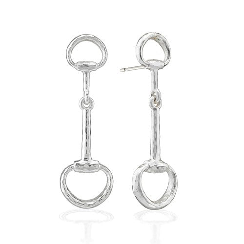 Capucine de Wulf - Equestrian Snaffle Bit Earrings - Silver