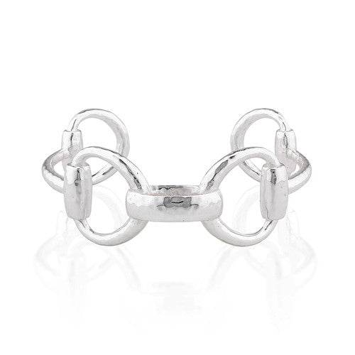 Capucine de Wulf - Equestrian Snaffle Bit Cuff - Silver