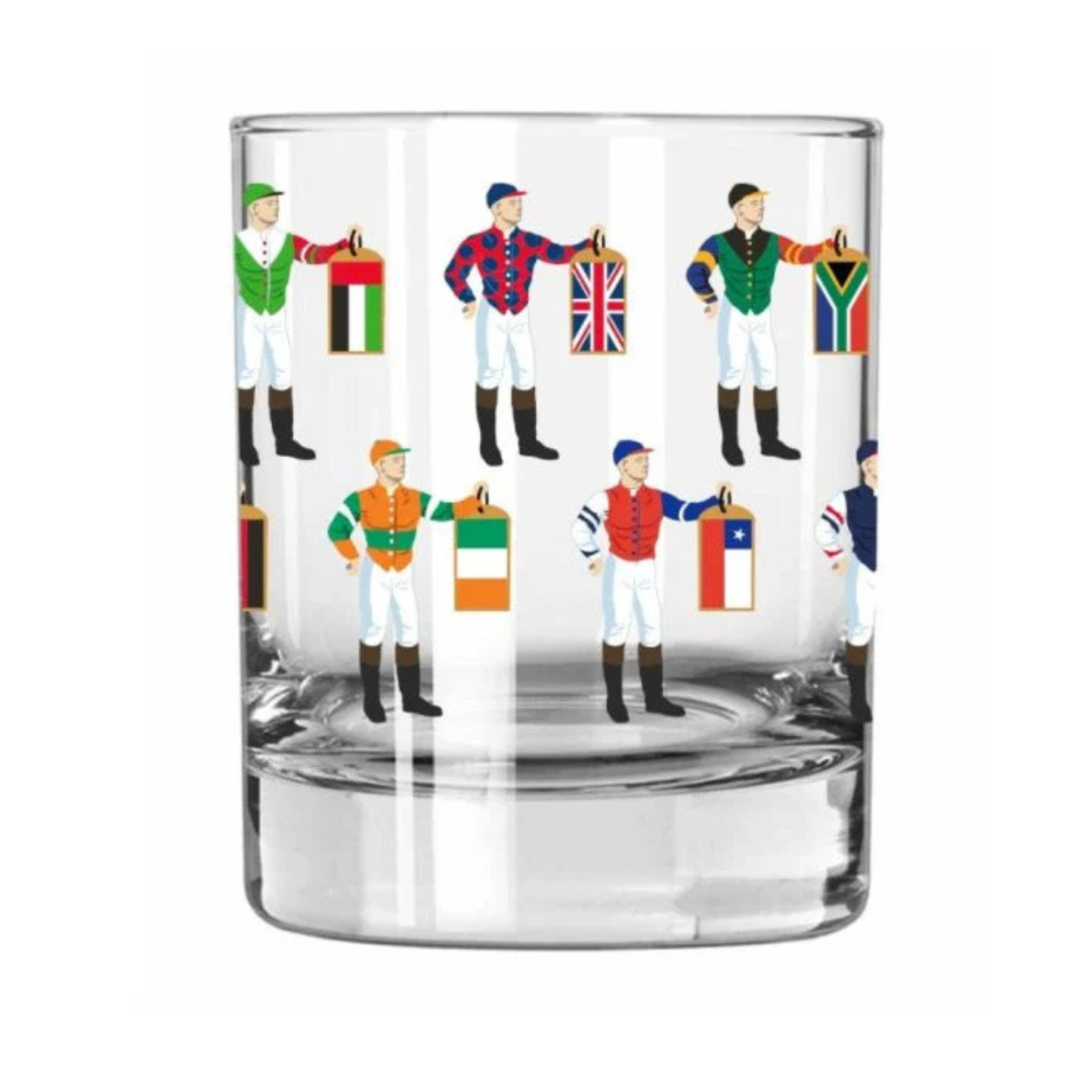 Jockey Silks International Rocks Glass