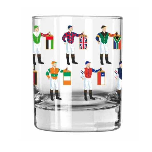 Jockey Silks International Rocks Glass