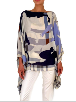 Cashmere Poncho: Jockey