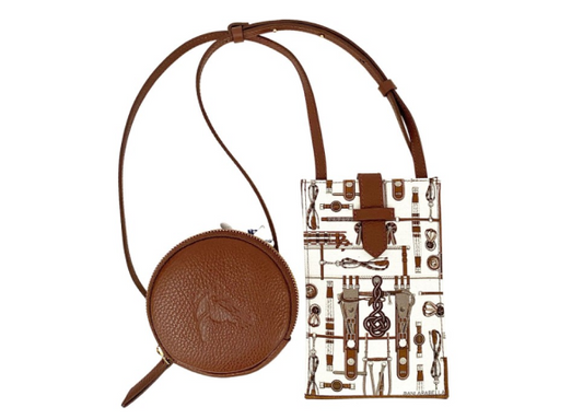 Leather Telephone Set Crossbody