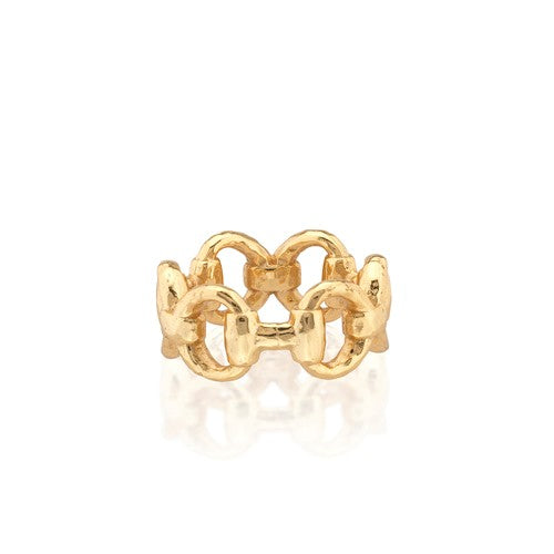 Capucine de Wulf Equestrian Snaffle Bit Ring, Size 6 - Gold