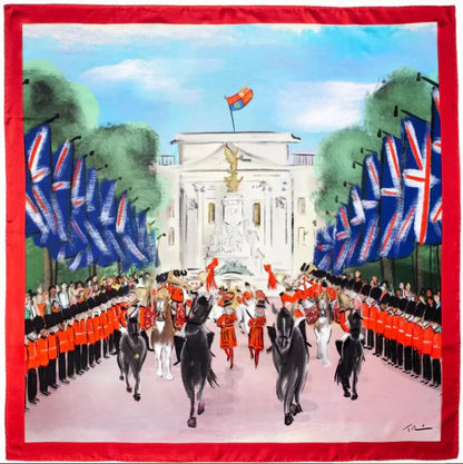 Halcyon Days Trooping the Colour Silk Scarf