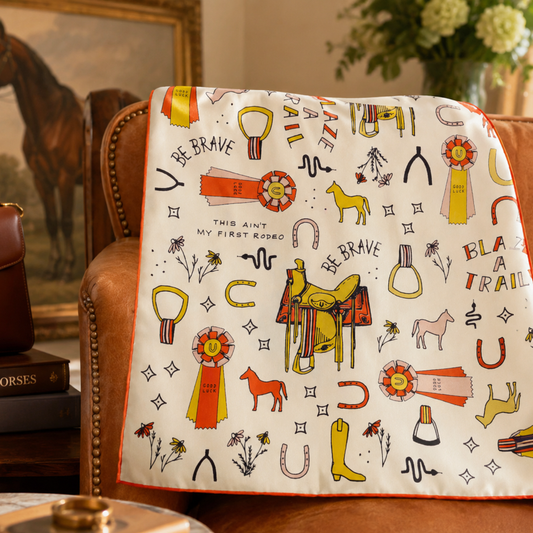 Word Jumble Silk Scarf
