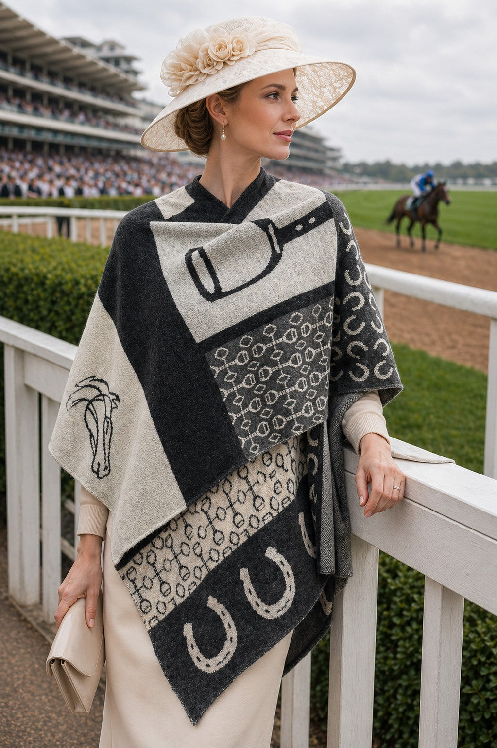 Cheval Alpaca Poncho