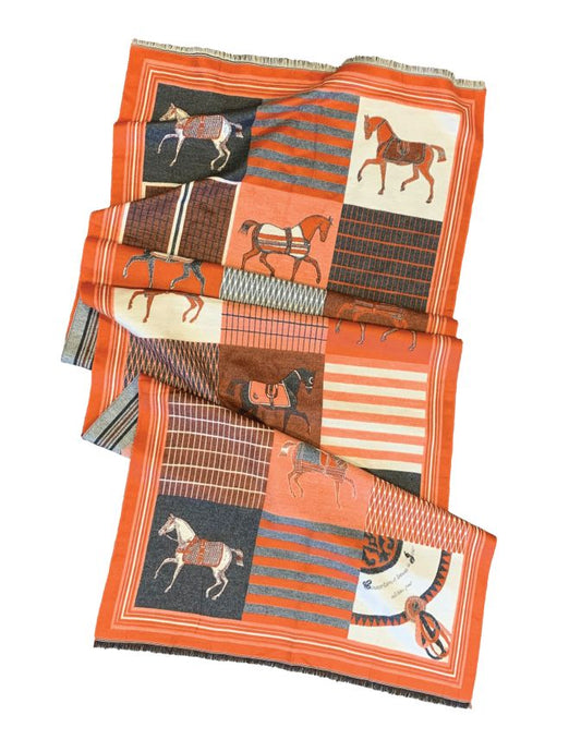 Multi Horse Shawl