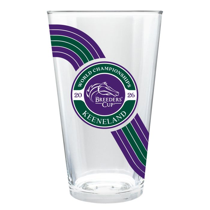 Track Pint Glass