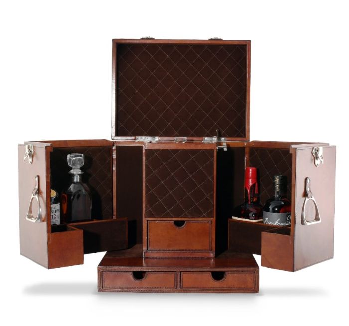 Vagabond House Leather Stirrup Handle Bar Case