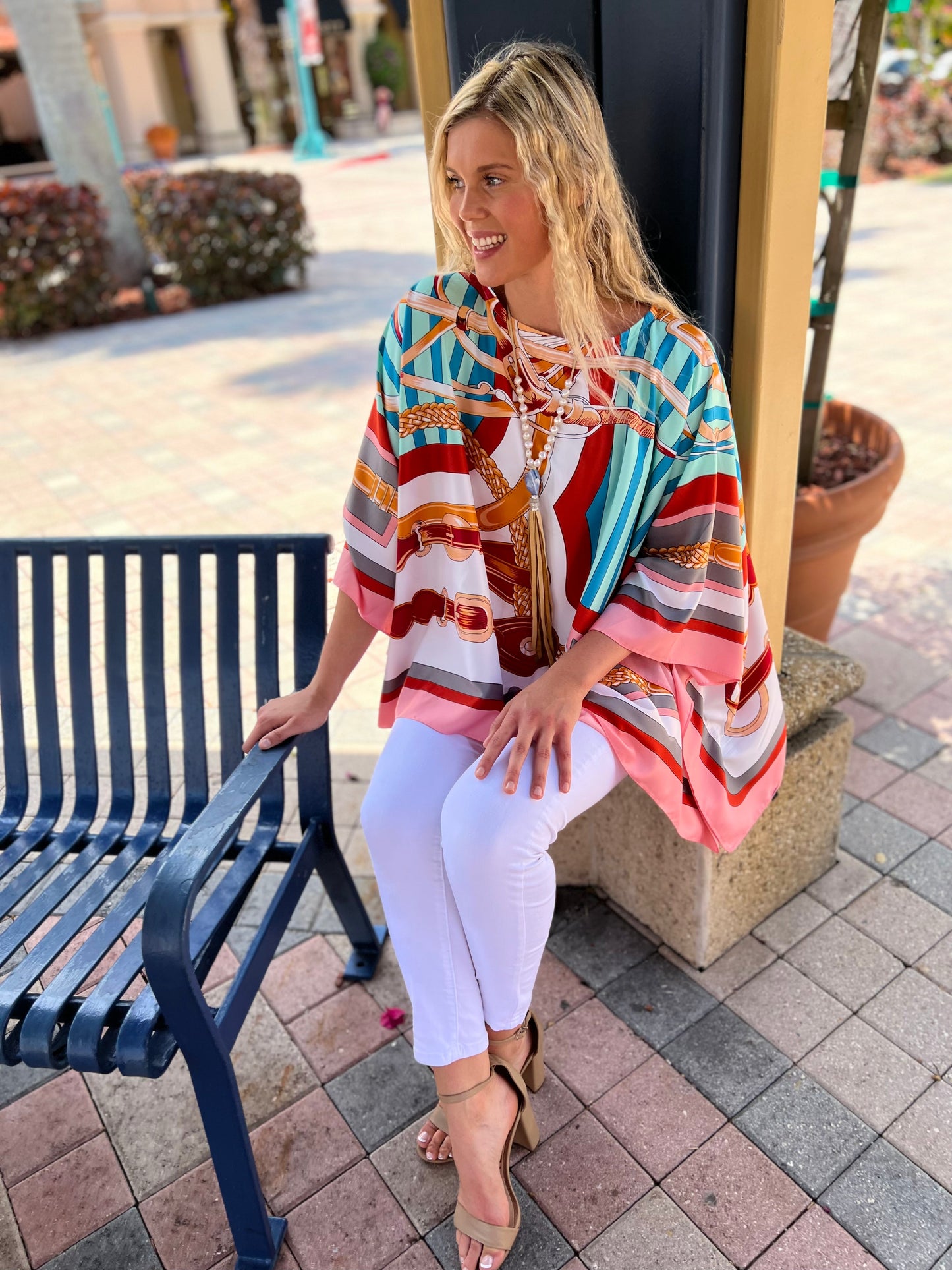 Tunic / Turquoise with Colors