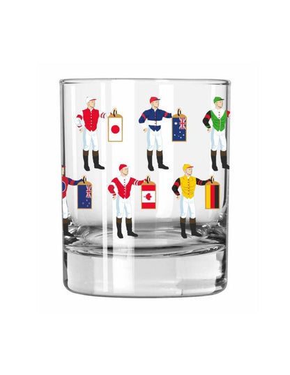 Jockey Silks International Rocks Glass