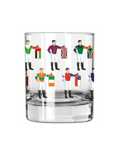 Jockey Silks International Rocks Glass