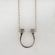Urban Equestrian Stylized Horseshoe Nail Pendant Necklace