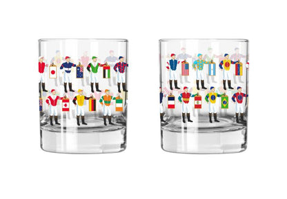 Jockey Silks International Rocks Glass