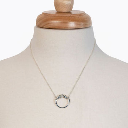 Urban Equestrian Moissanite Horseshoe Necklace