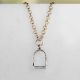 Urban Equestrian Two Tone Stirrup Necklace