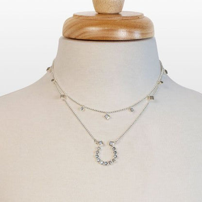 Urban Equestrian English Stirrup Keepsake Combination Necklace Set