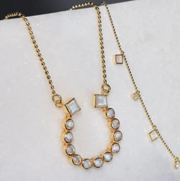 Urban Equestrian English Stirrup Keepsake Combination Necklace Set
