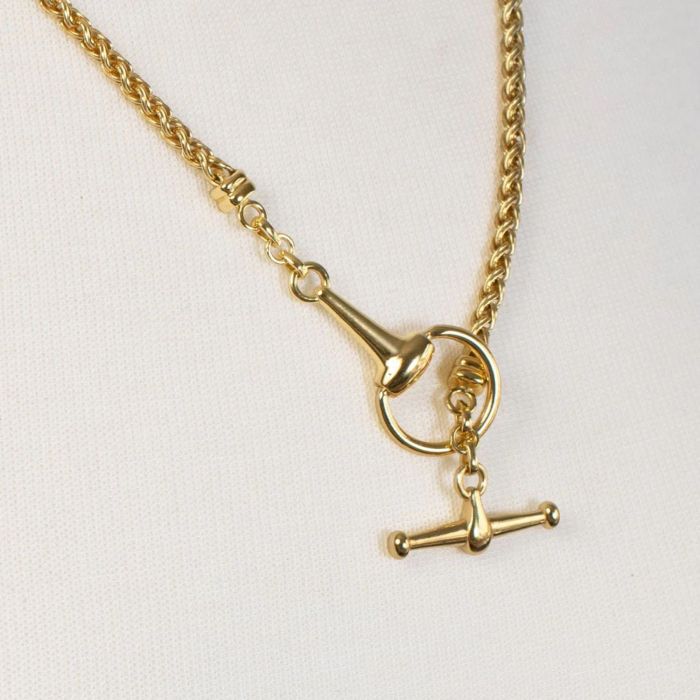 Urban Equestrian Horse Bit Toggle Necklace