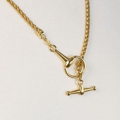 Urban Equestrian Horse Bit Toggle Necklace