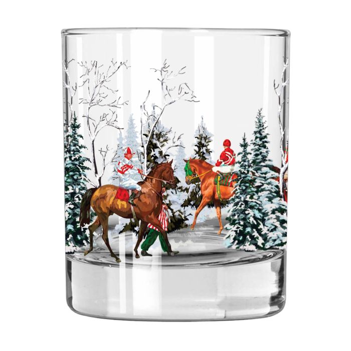 Spirit of Christmas Rocks Glass